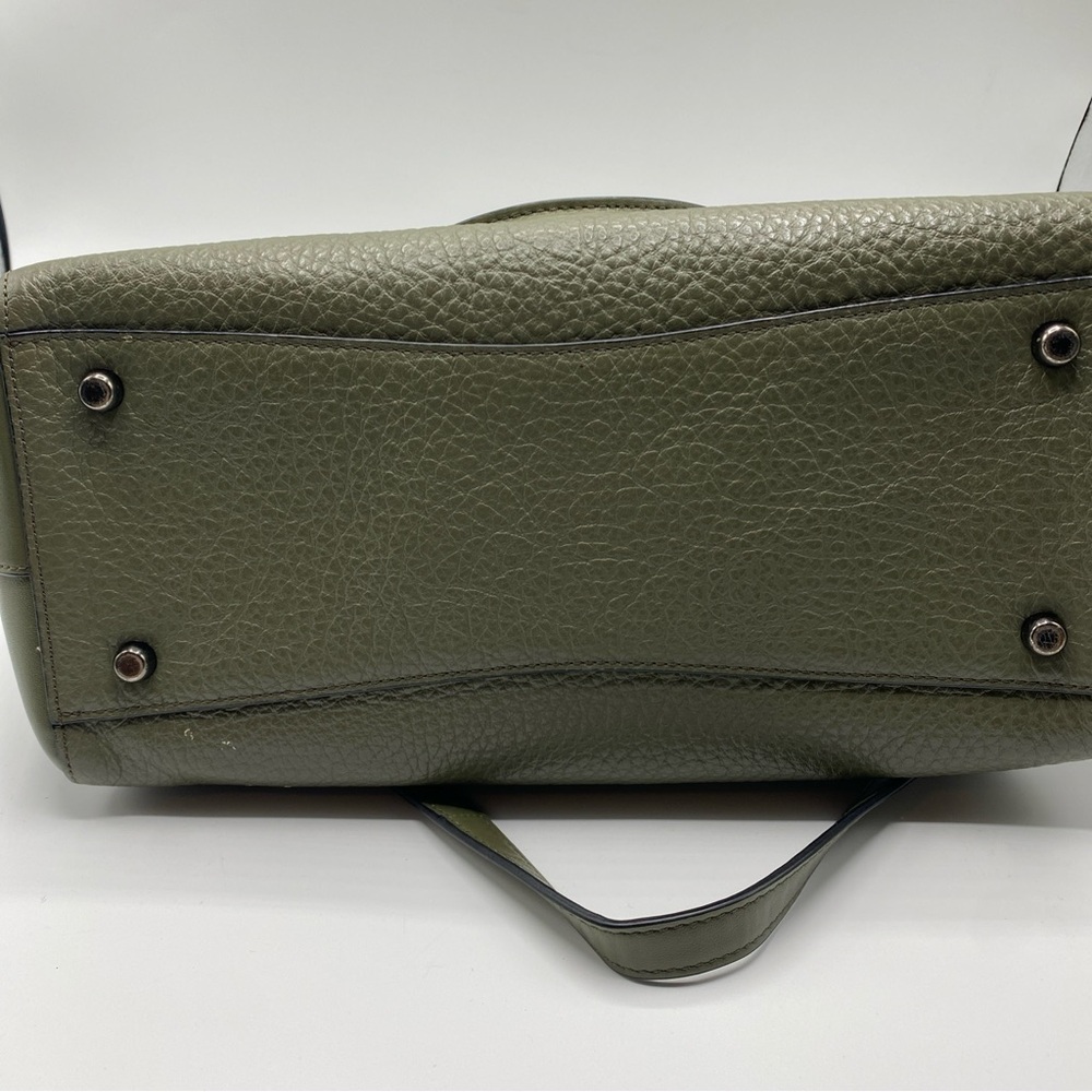 COACH Swagger 21 Carryall Top Handle Crossbody Bag Purse ARMY GREEN - Picture 4 of 7